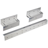 Bộ bát gá kép chữ Z và L khóa điện từ Yli MBK-280NDZL (cánh cửa đôi)