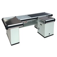 Quầy thu ngân siêu thị có băng chuyền (đặt hàng nhập khẩu)