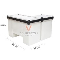 Bàn tính tiền siêu thị Vinatech 1m2 (1.2m)