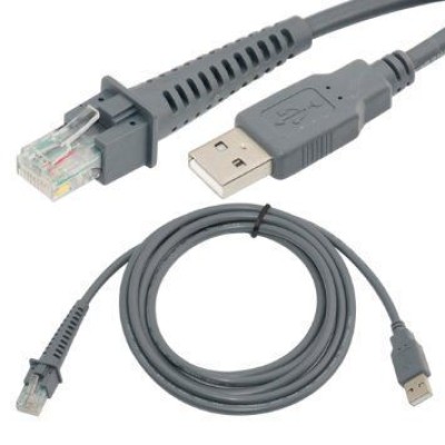 Dây cáp USB type A - RJ45/RJ50 máy đọc mã vạch (chính hãng Datalogic, Honeywell, Zebra...)