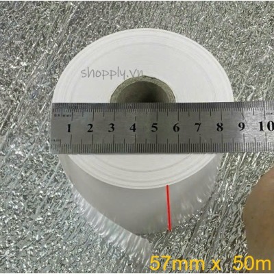 Cuộn giấy fort in kim 01 liên 57mm x 50mm (rộng x dài), lõi 25.4mm (1")