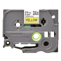 Băng giấy in nhãn Brother TZe-651 (24mm x 8m, đen/vàng, cán màng PET)