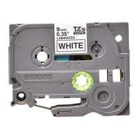 Băng giấy in nhãn Brother TZe-221 (9mm x 8m, đen/trắng)