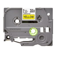 Băng giấy in nhãn Brother TZe-611 (6mm x 8m, đen/vàng)