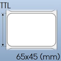 Tem nhãn giấy in chuyển nhiệt 01 tem 65x45mm, 50m