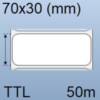Giấy decal in tem nhãn mã vạch 1 tem 70x30mm, 50m