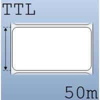 Cuộn tem nhãn giấy in chuyển nhiệt 1 tem 90x50mm, 50m