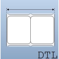 Giấy decal in NHIỆT TRỰC TIẾP 2 tem 50x60mm, 50m