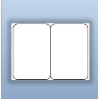 Tem nhãn giấy in chuyển nhiệt 2 tem 50x75mm (2"x3"), 150m