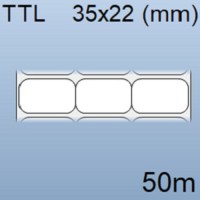 Cuộn tem nhãn giấy in mã vạch 03 tem 35x22mm, 50m