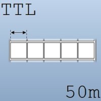 Tem nhãn giấy in chuyển nhiệt 5 tem vuông 20x20mm, 50m