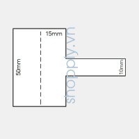 Tem nhựa PVC dán nhãn kính mắt 50x15mm, 50m