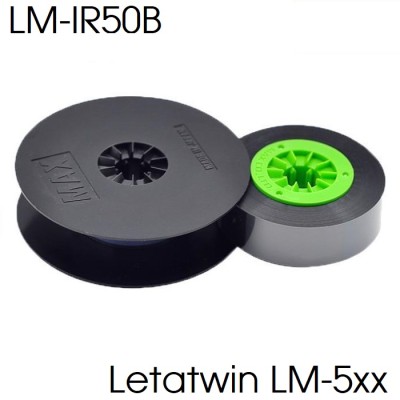 Băng mực Letatwin LM-IR50B in nhãn cán màng + ống co nhiệt (12mm x 110m)