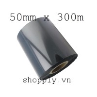 Film mực resin 50mm x 300m (in tem vàng PVC, PET, MZ...)