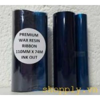 Mực in mã vạch wax premium 110mm x 75m