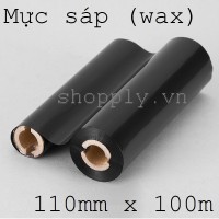 Mực in mã vạch wax premium 110mm x 100m