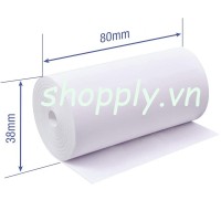 Giấy nhiệt in bill k80x38 (rộng 80mm, Ø 38mm)