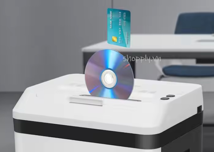 Không chỉ cắt giấy, A7120 hỗ trợ cắt cả đĩa CD, thẻ ATM, thẻ tín dụng...