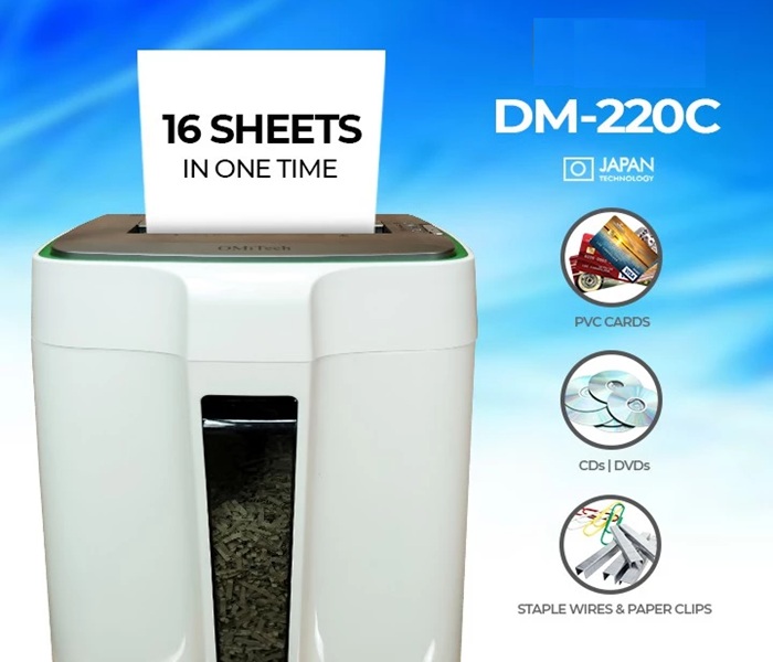 Dung tích thùng rác 30L của DM-220C phù hợp với những tổ chức và doanh nghiệp vừa và nhỏ.